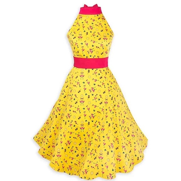 Disney Dress Shop Flamingo Dress size Medium EUC - Picture 2 of 4